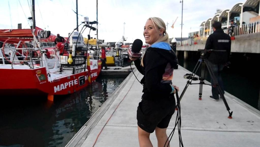 Nic_Douglass - The Sailor Girl walking the dock in NZ with Jen Edney behind the camera © Jen Edney